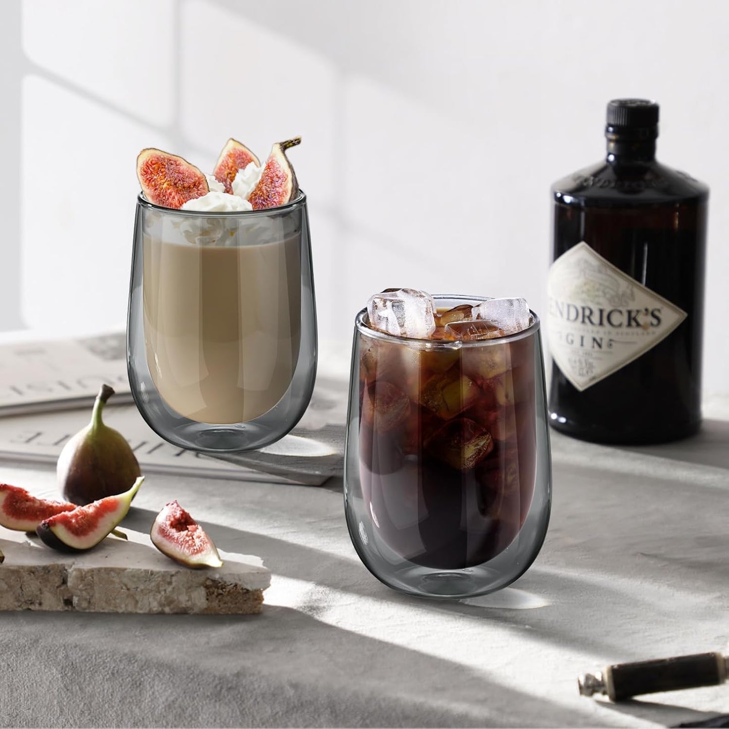glastal 6x100ml (4oz) Tasses à Espresso en Verre Transparent, Verre à Double Paroi, Verre à Café
