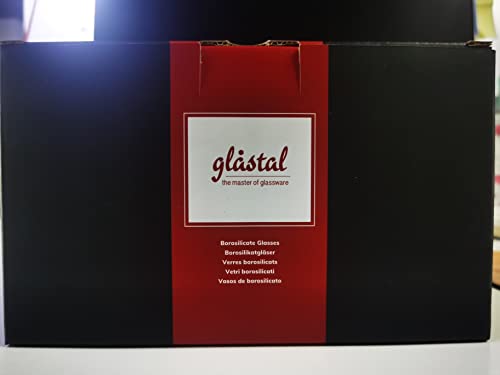 glastal 6x100ml (4oz) Tasses à Espresso en Verre Transparent, Verre à Double Paroi, Verre à Café