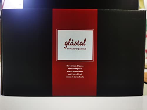 glastal 6x100ml (4oz) Tasses à Espresso en Verre Transparent, Verre à Double Paroi, Verre à Café