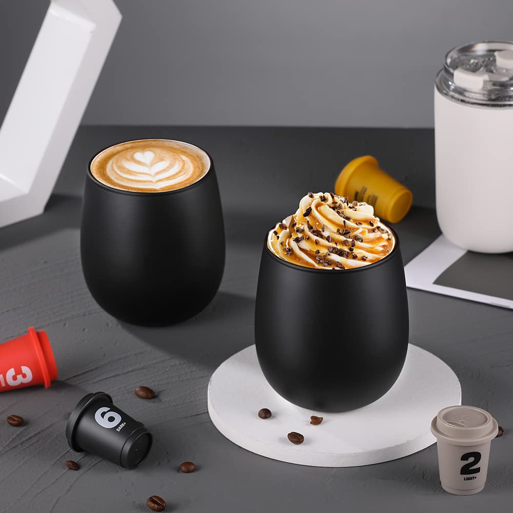 glastal 6x100ml (4oz) Tasses à Espresso en Verre Transparent, Verre à Double Paroi, Verre à Café