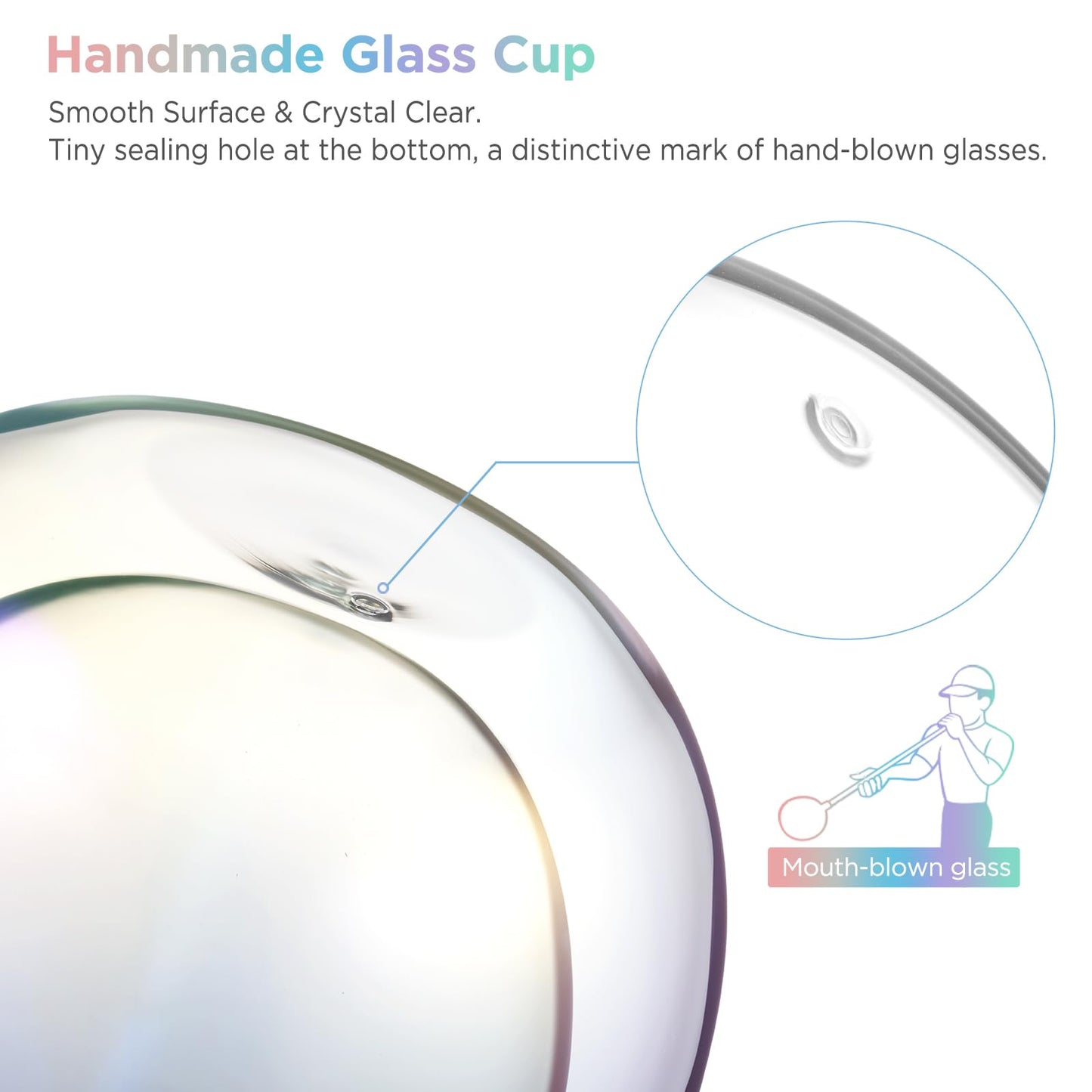 glastal 6x100ml (4oz) Tasses à Espresso en Verre Transparent, Verre à Double Paroi, Verre à Café