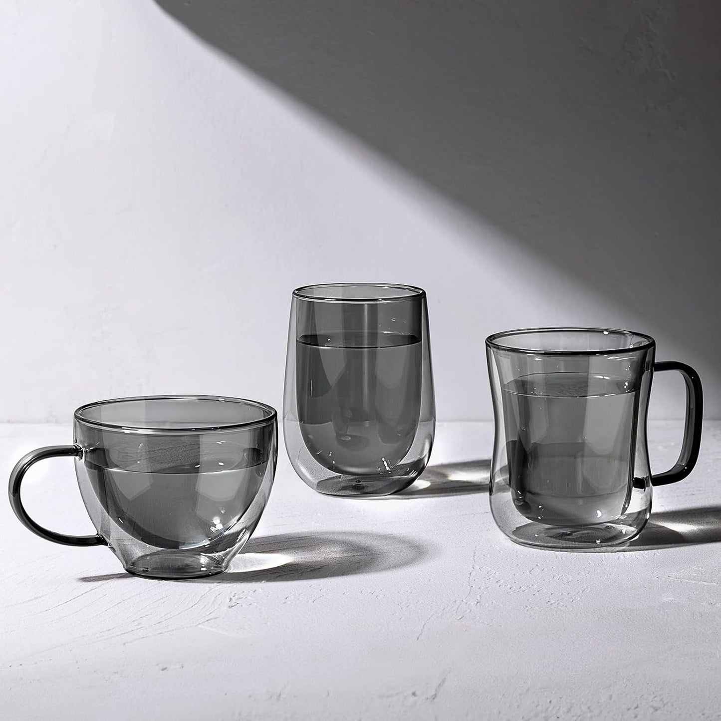 glastal 6x100ml (4oz) Tasses à Espresso en Verre Transparent, Verre à Double Paroi, Verre à Café